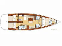 Oceanis 54 - Layout image