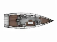 Bavaria Cruiser 41 - Layout image