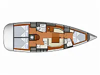 Sun Odyssey 42i - Layout image