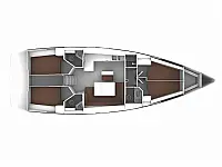 Bavaria Cruiser 46 - Layout image