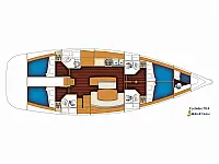 Cyclades 50.4 - Layout image