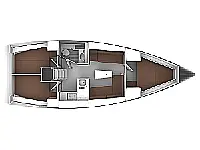 Bavaria Cruiser 37 - Layout image