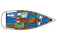 Sun Odyssey 32 - Layout image