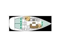 Beneteau Cyclades 39.3   - Layout image