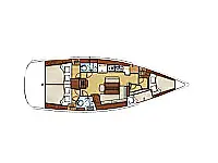 Beneteau Oceanis 43  - Layout image