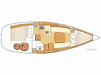 Beneteau First 31.7 - Layout image