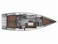 Bavaria 40 Cruiser - Layout image