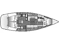 Bavaria 38 Cruiser - Layout image