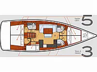 Beneteau Oceanis 48 - Layout image