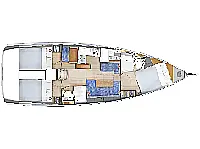 Sun Odyssey 410 - Layout image