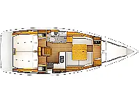 Sun Odyssey 389 - Layout image