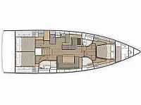 Oceanis 51.1 - Layout image