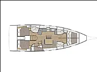 Oceanis 46.1 /5cab - Layout image