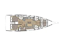 Oceanis 46.1 /5cab - Layout image