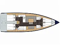 Bavaria C45/4 cbs - Layout image