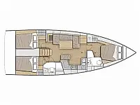 Oceanis 40.1 /4cab - Layout image