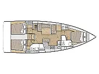 Oceanis 40.1 /4cab - Layout image