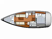 Sun Odyssey 33i - Layout image