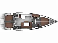 Bavaria 51 Cruiser - Layout image