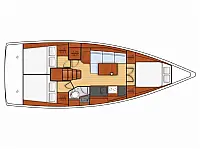 Oceanis 38 - Layout image