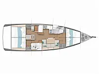 Sun Odyssey 440 - Layout image