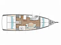 Sun Odyssey 440 - Layout image