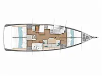 Sun Odyssey 440 - Layout image