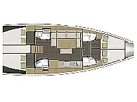 Dufour 460 Grand Large - Layout image