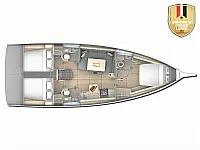 Dufour 41 - Layout image