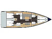 Bavaria C45 Style - Layout image