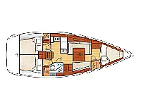 Oceanis 37 - Layout image