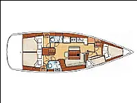 Oceanis 43 - Layout image