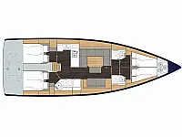 Bavaria C45 - Layout image