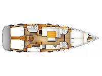 Sun Odyssey 509 - Layout image