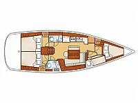 Beneteau 43 - Layout image