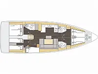 Bavaria C46 - Layout image