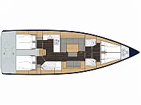 Bavaria C45 - Layout image