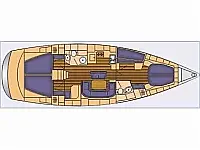 Bavaria 46 Cruiser - Layout image