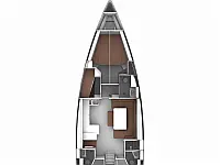 Bavaria 51 Cruiser - Layout image