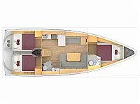 Bavaria C42 - Layout image