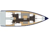 Bavaria C45 (5 cbs) - Layout image