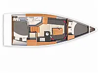 Hanse 315 - Layout image