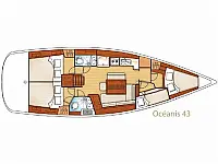 Oceanis 43 - Layout image