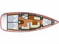 Sun Odyssey 36i - Layout image