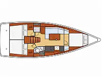 Oceanis 38 - Layout image