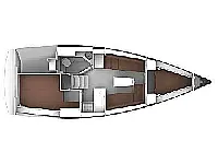 Bavaria 33 Cruiser - Layout image