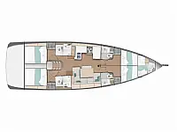 Sun Odyssey 490 - Layout image