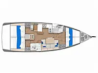 Sunsail 44 SO - Layout image