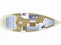 Bavaria 40 Cruiser - Layout image