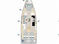 Hanse 510 - Layout image